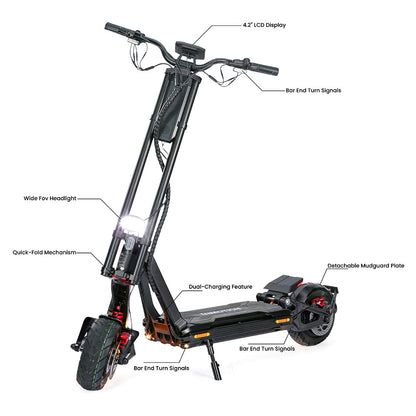 Inmotion RS Midnight 2.0 60 MPH Dual Motor Electric Scooter
