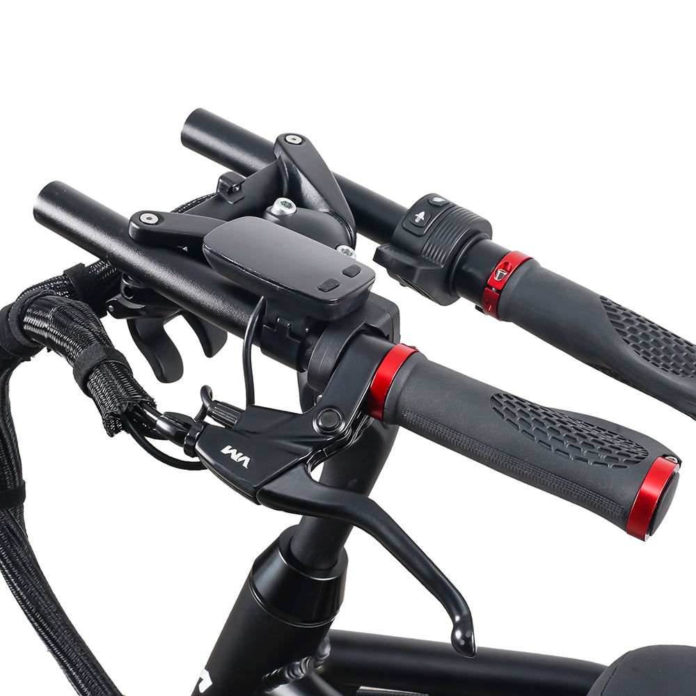 Handlebars and controls of EMOVE RoadRunner V3 electric scooter