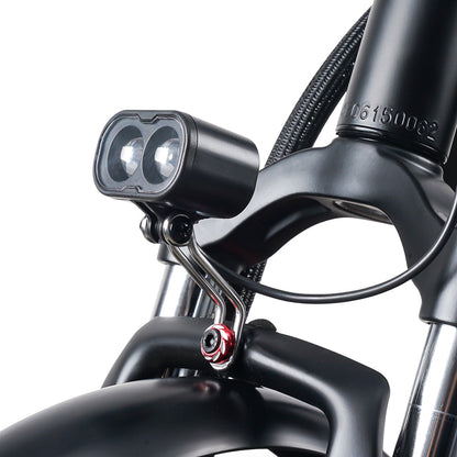 Front headlight and handlebars of EMOVE RoadRunner V3