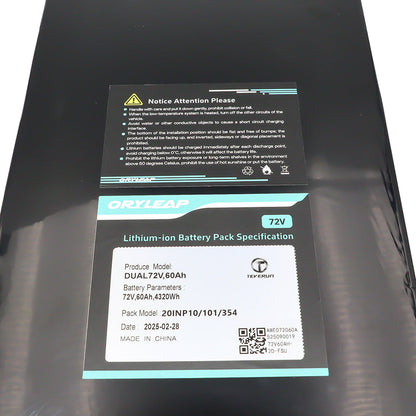 72V 60Ah Battery for Fighter Supreme 7260R