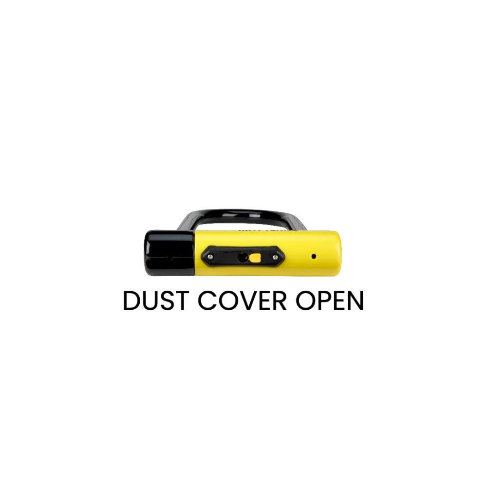 Kryptonite New York Standard U-Lock Bottom View With Dust Cover Open