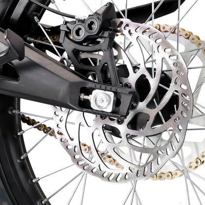 Rear sprocket + brake rotor view