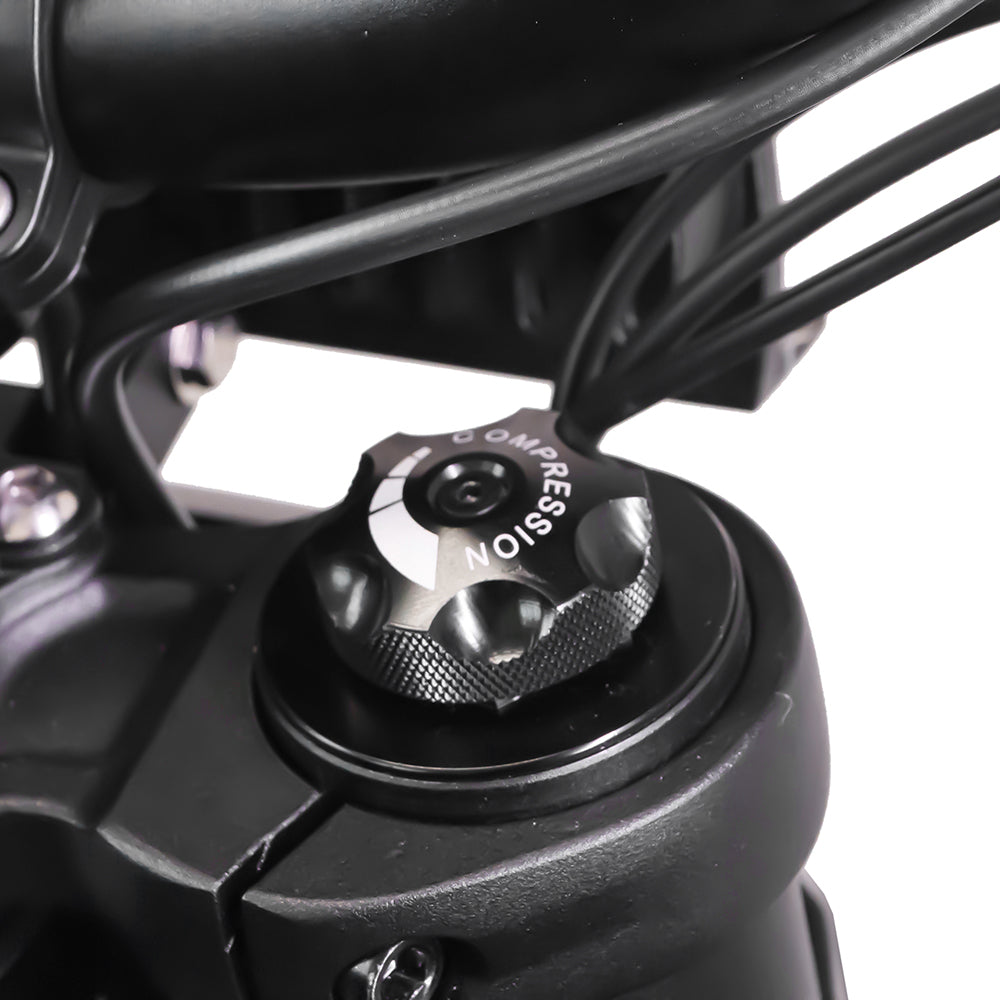 Adjustable front suspension fork