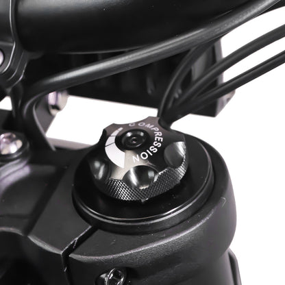 Adjustable front suspension fork